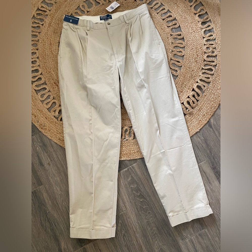 Polo Ralph Lauren Classic Chino Pleated Front The Hammond Pant NWT 38/32 - Picture 2 of 9